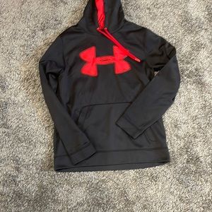 Black and red hoodie